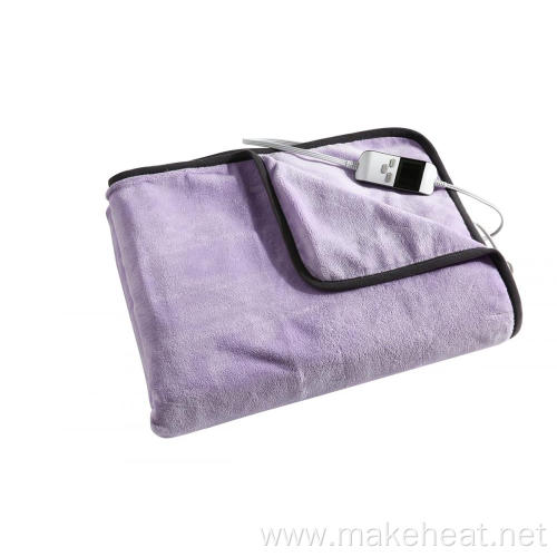 CE, ROHS Approved Large Heated Blanket With LCD Control 130X180cm